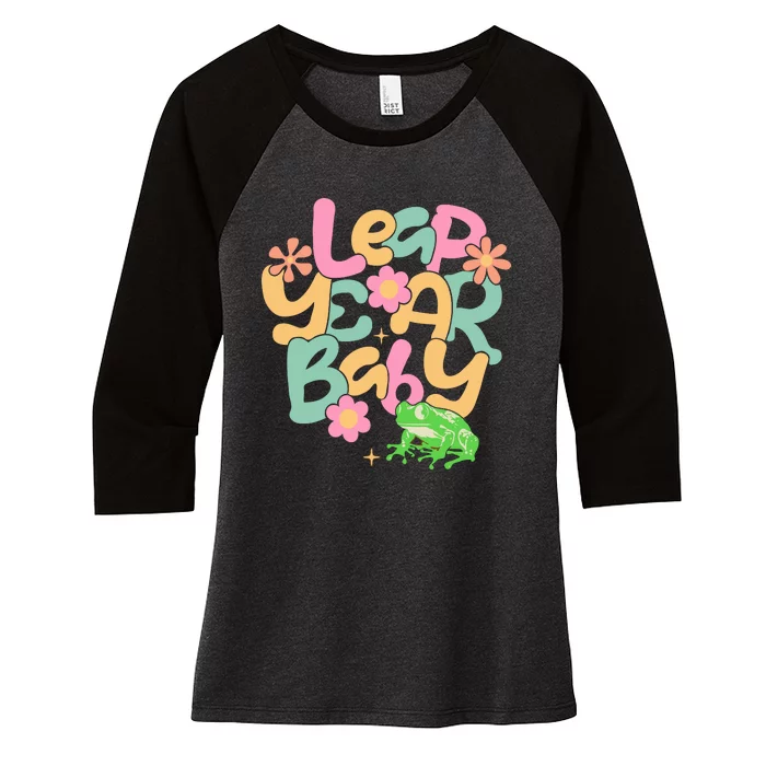 Leap Day Baby Women's Tri-Blend 3/4-Sleeve Raglan Shirt