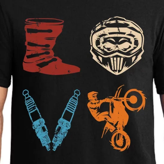 LOVE Dirt Bike Motocross Motorcycle Dirtbike Offroad Enduro Pajama Set