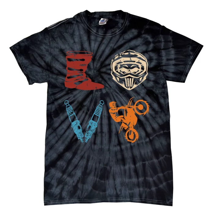 LOVE Dirt Bike Motocross Motorcycle Dirtbike Offroad Enduro Tie-Dye T-Shirt