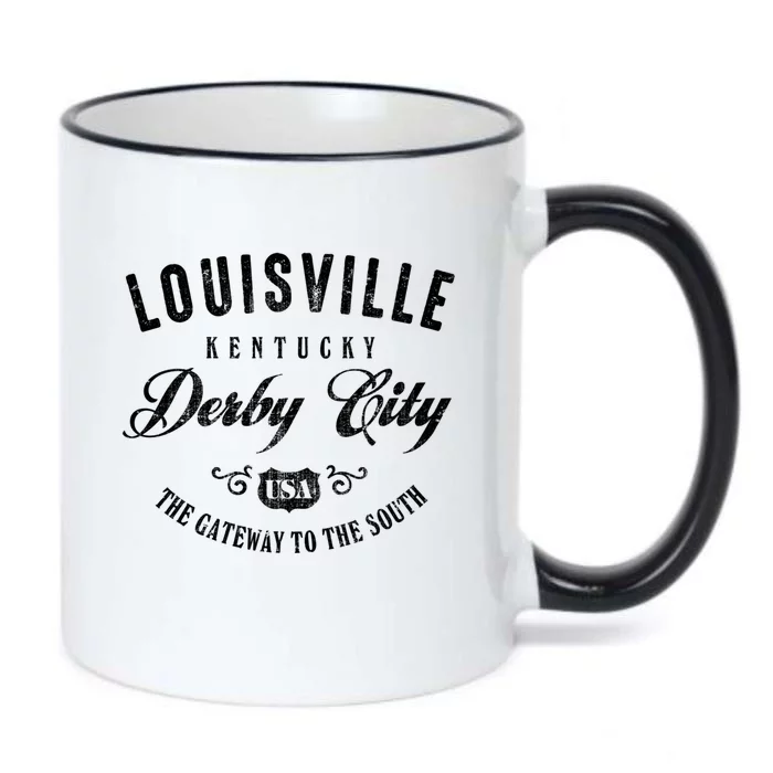 Louisville Derby City Kentucky Gift Black Color Changing Mug