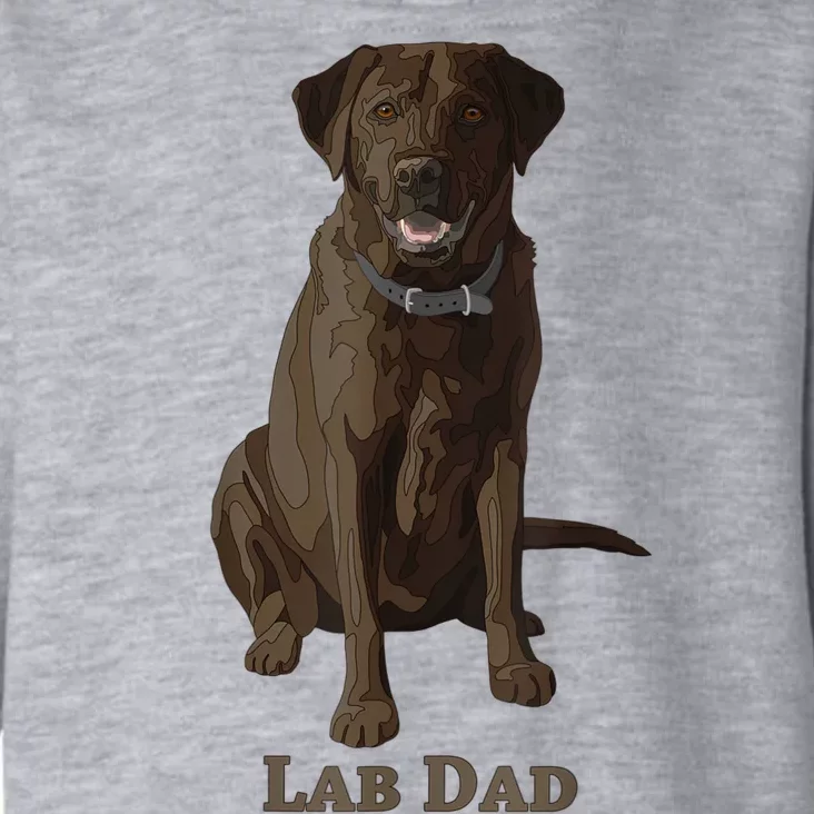 Lab Dad Chocolate Labrador Retriever Dog Lover Toddler Hoodie