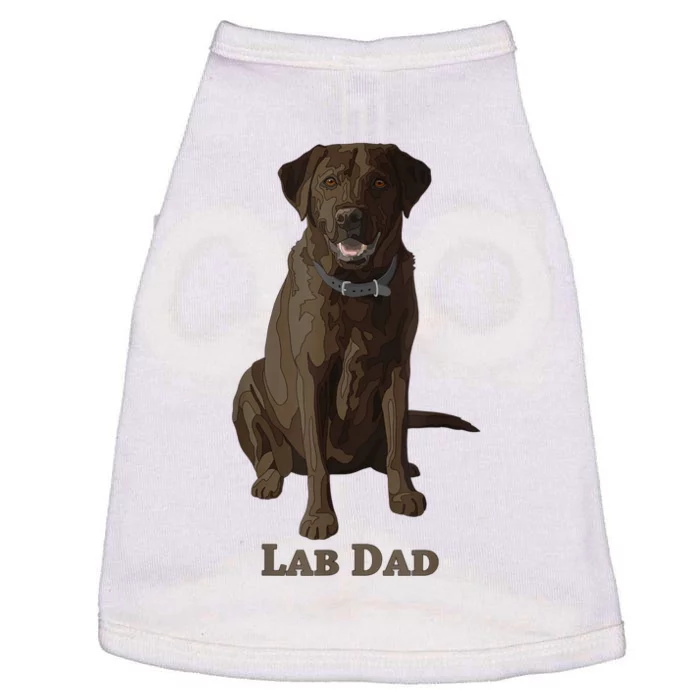 Lab Dad Chocolate Labrador Retriever Dog Lover Doggie Tank