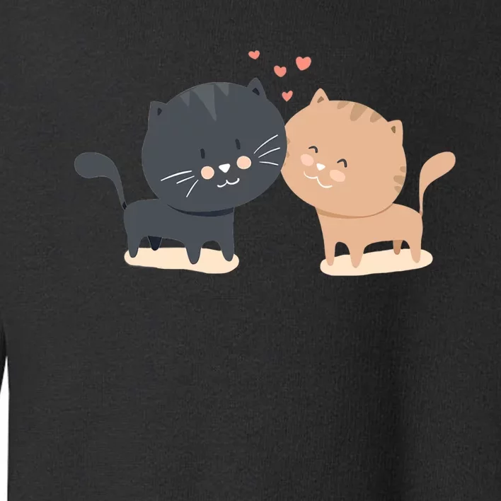 Lovers Design cute Cat Clothes Wo Cat Anime lover Toddler Sweatshirt