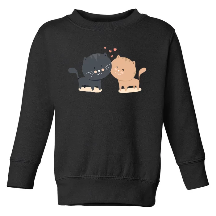 Lovers Design cute Cat Clothes Wo Cat Anime lover Toddler Sweatshirt