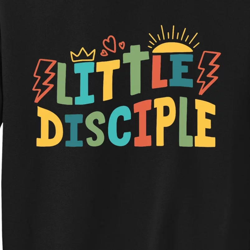 Little Disciple Christian Religious Jesus Tall Sweatshirt