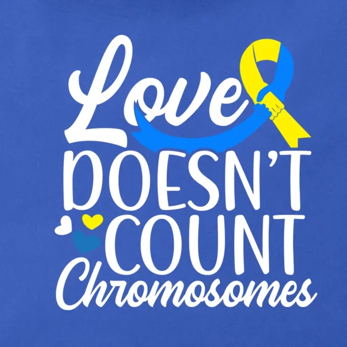 Love Doesn't Count Chromosomes Down Syndrome Support Cool Gift Zip Tote Bag