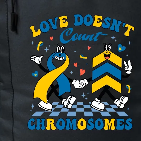 Love Doesnt Count Chromosomes Down Syndrome Supporter Daily Commute Backpack