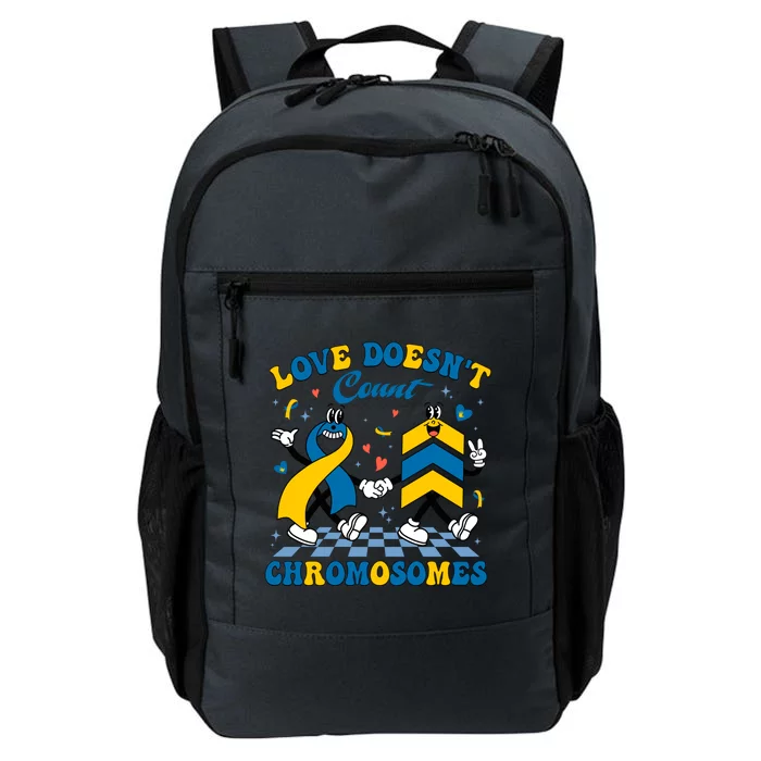 Love Doesnt Count Chromosomes Down Syndrome Supporter Daily Commute Backpack