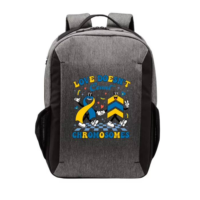 Love Doesnt Count Chromosomes Down Syndrome Supporter Vector Backpack