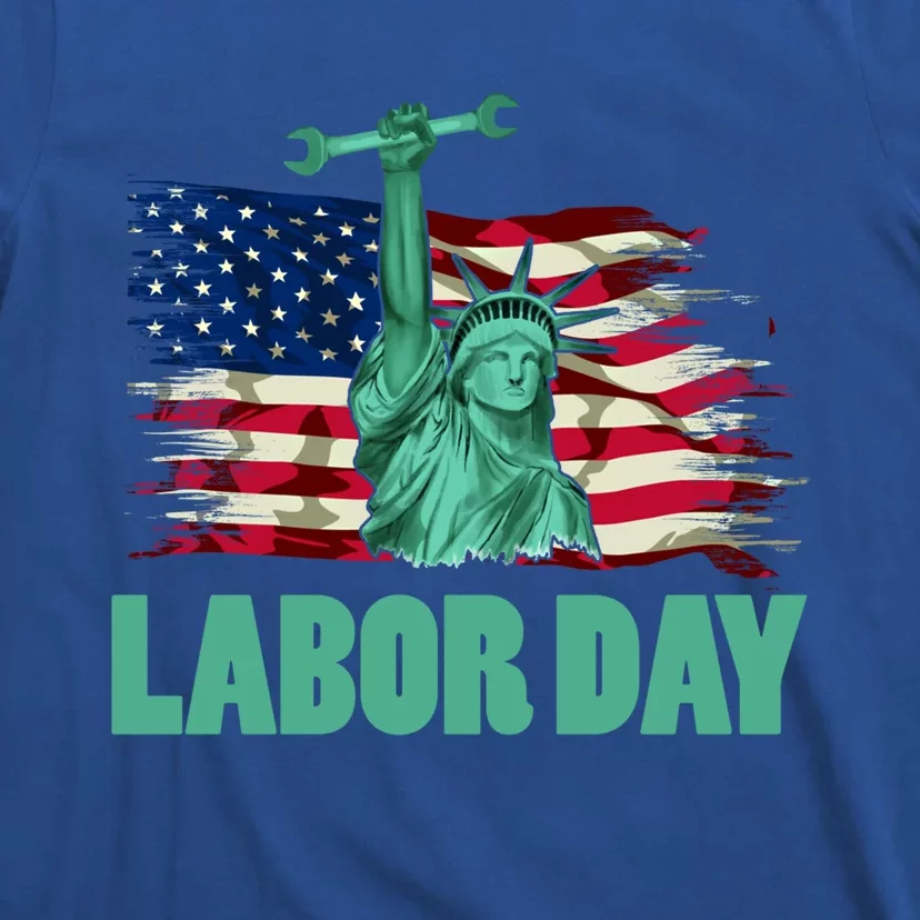 Labor Day Celebration Statue Of Liberty American Employee Gift T-Shirt