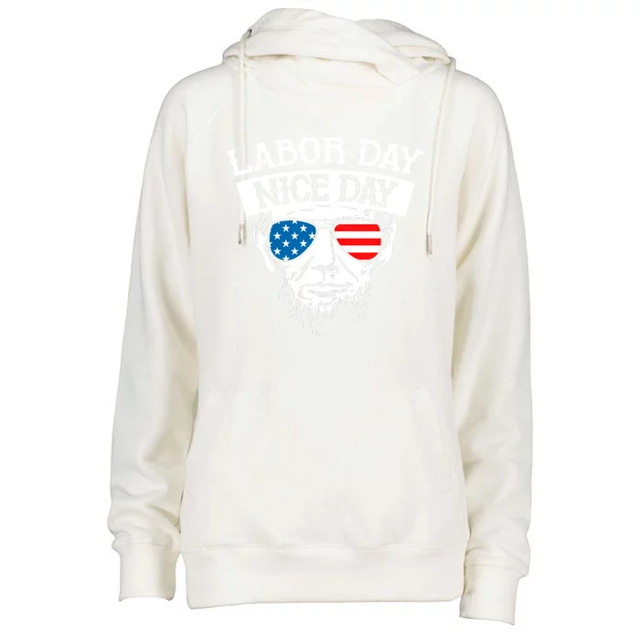 Labor Day Cool Worker Employer American Workers Employee Cool Gift Womens Funnel Neck Pullover Hood