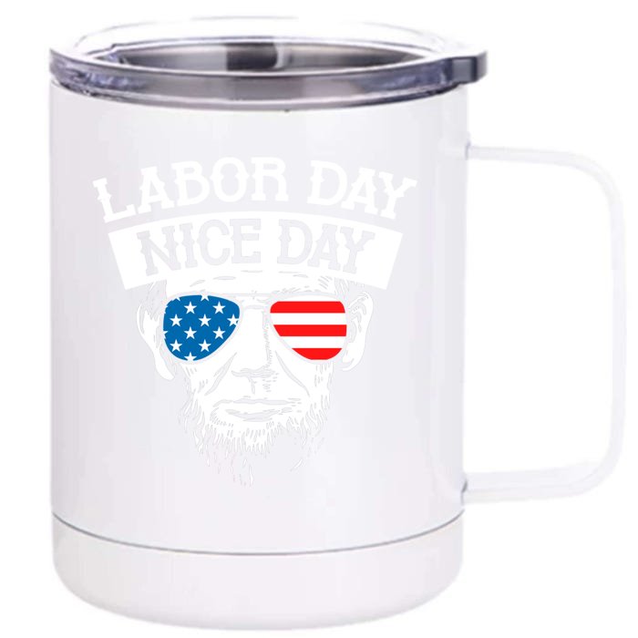 Labor Day Cool Worker Employer American Workers Employee Meaningful Gift Front & Back 12oz Stainless Steel Tumbler Cup