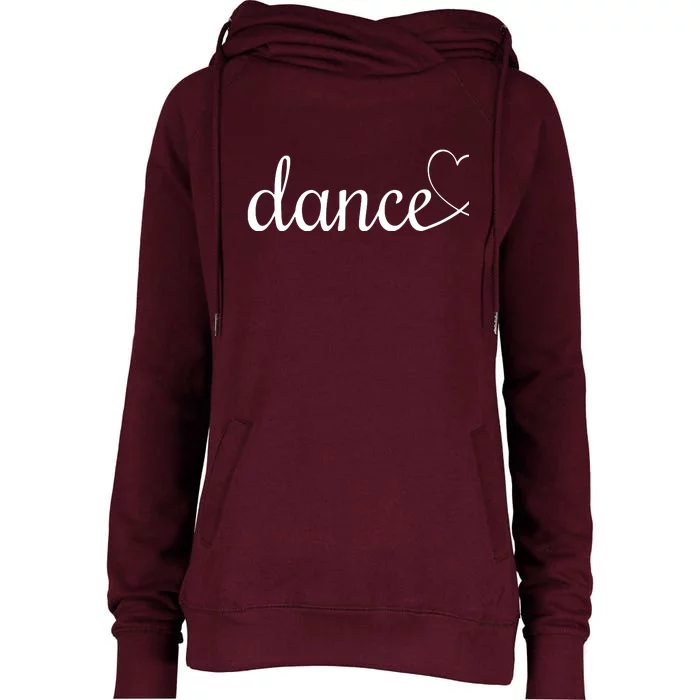 Love Dance Cute Dance Womens Funnel Neck Pullover Hood