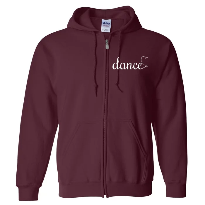 Love Dance Cute Dance Full Zip Hoodie