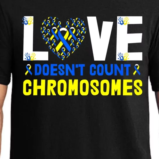 L.ove Doesn't Count Chromosomes Down Syndrome Awareness Pajama Set