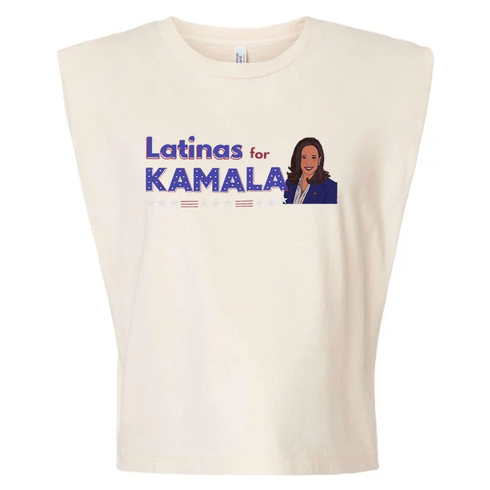 Latinas Democratas Con Harris Latinas For Kamala 2024 Garment-Dyed Women's Muscle Tee