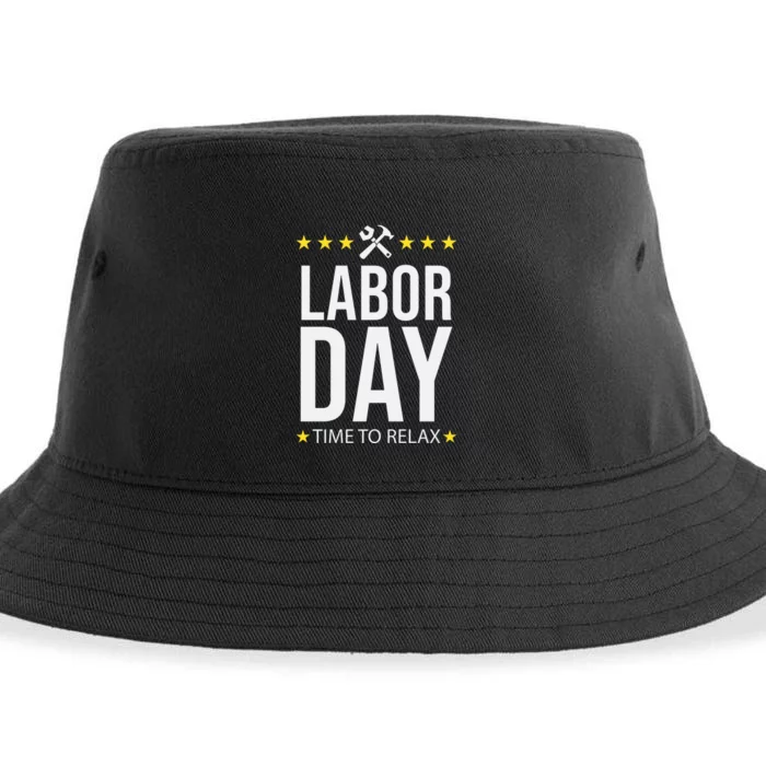 Labor Day Celebration Graphic Sustainable Bucket Hat