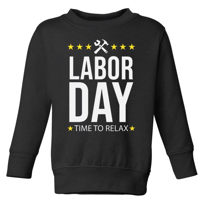 Labor Day Celebration Graphic Toddler Sweatshirt