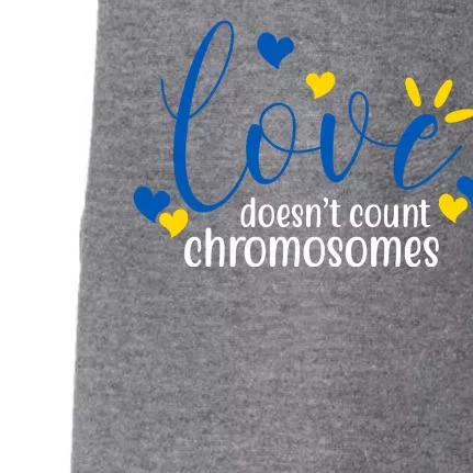 Love Doesnt Count Chromosome Down Syndrome Doggie 3-End Fleece Hoodie