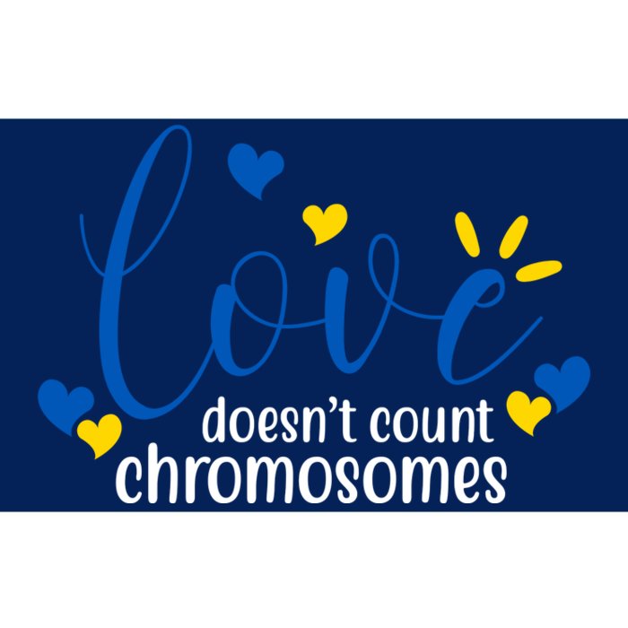 Love Doesnt Count Chromosome Down Syndrome Bumper Sticker