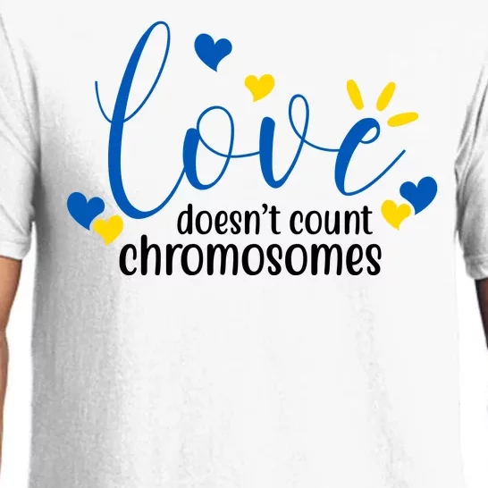 Love Doesnt Count Chromosome Down Syndrome Pajama Set