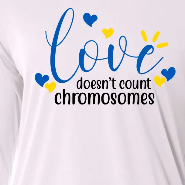 Love Doesnt Count Chromosome Down Syndrome Cooling Performance Long Sleeve Crew