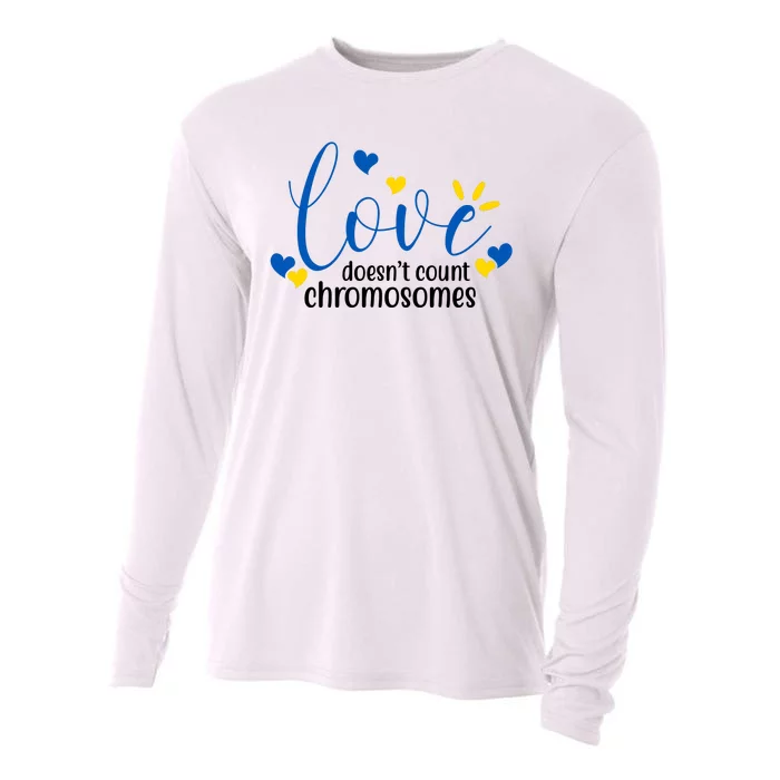 Love Doesnt Count Chromosome Down Syndrome Cooling Performance Long Sleeve Crew