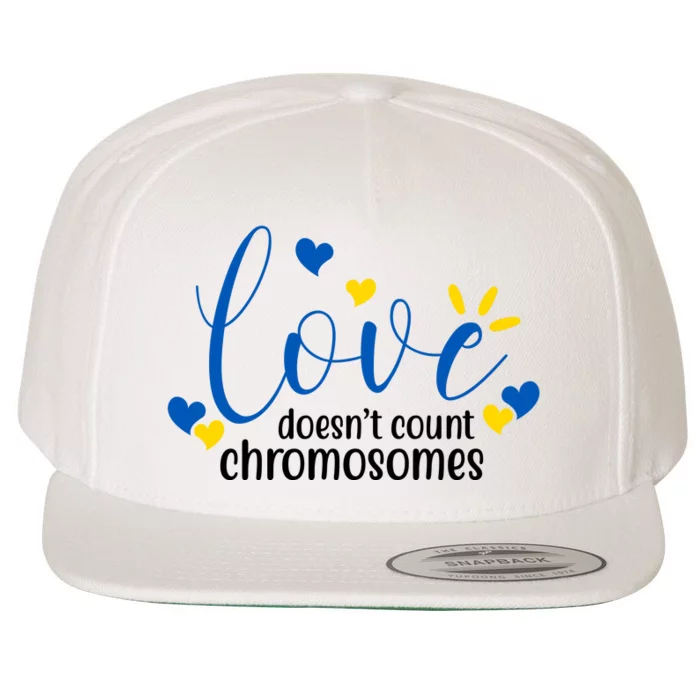 Love Doesnt Count Chromosome Down Syndrome Wool Snapback Cap