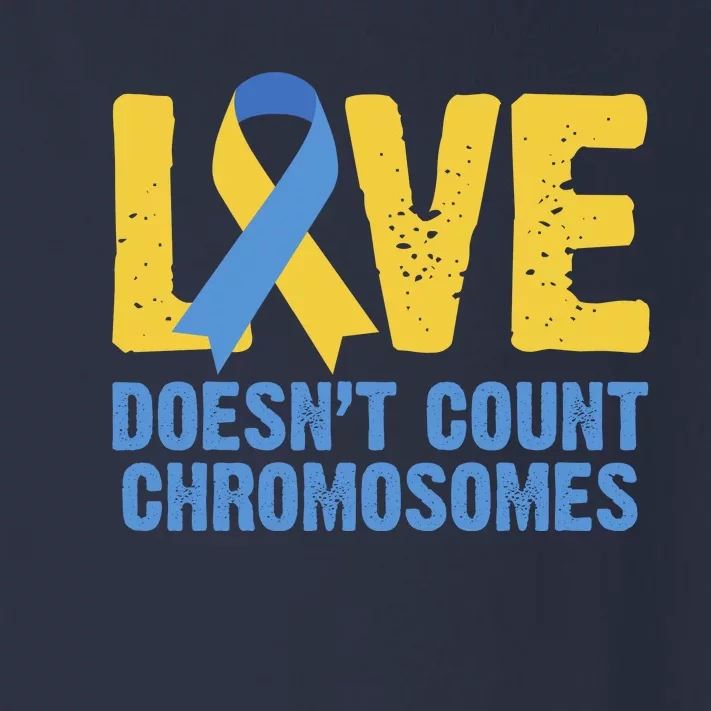 Love Doesn't Count Chromosomes Down Syndrome Toddler Long Sleeve Shirt