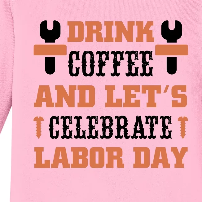 Labor Day Celebration Graphic Baby Long Sleeve Bodysuit