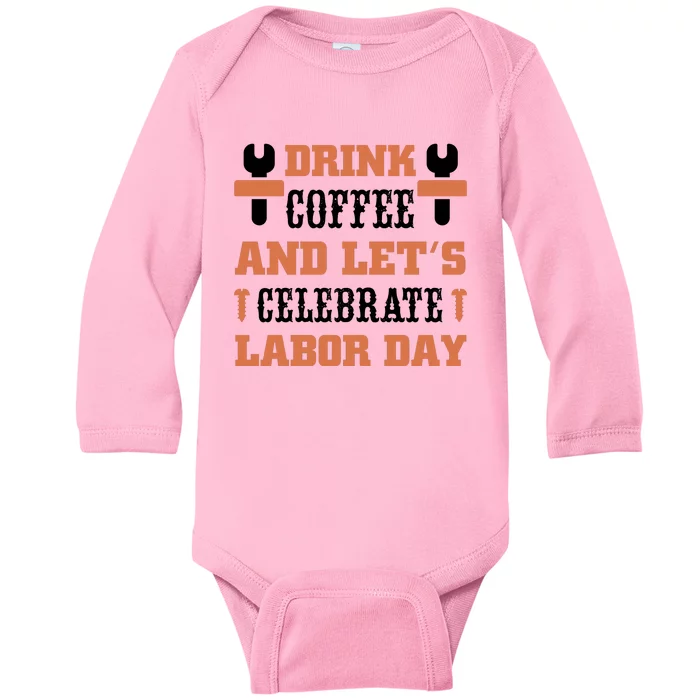 Labor Day Celebration Graphic Baby Long Sleeve Bodysuit