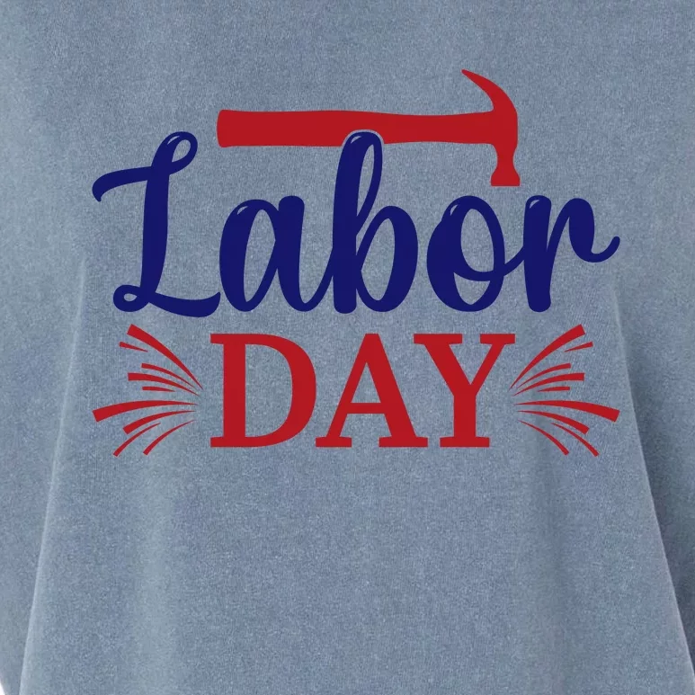 Labor Day Celebration Graphic Garment-Dyed Women's Muscle Tee