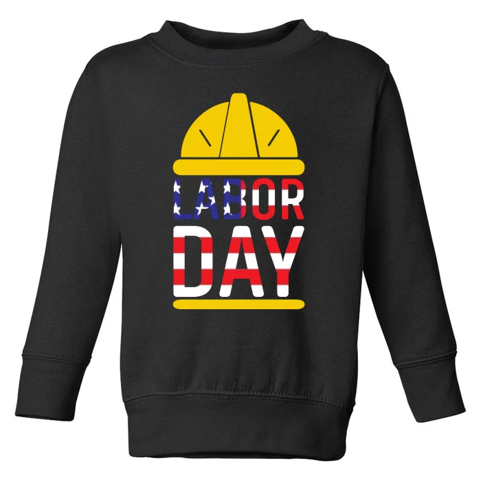 Labor Day Celebration Graphic Toddler Sweatshirt