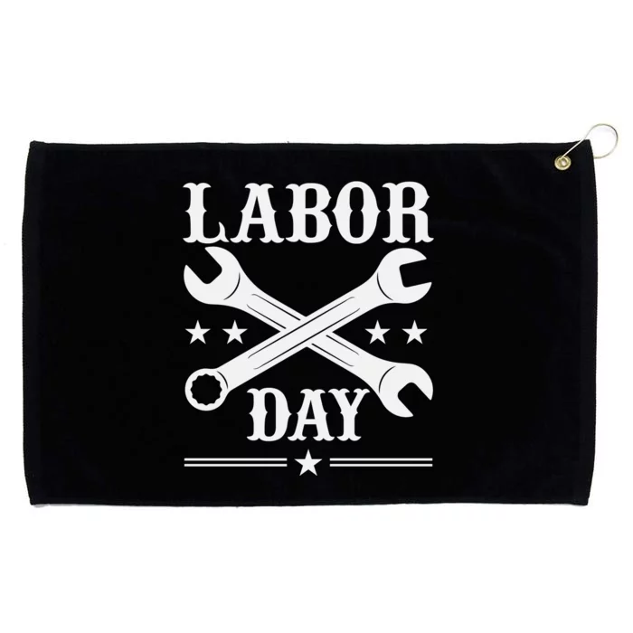 Labor Day Celebration Graphic Grommeted Golf Towel