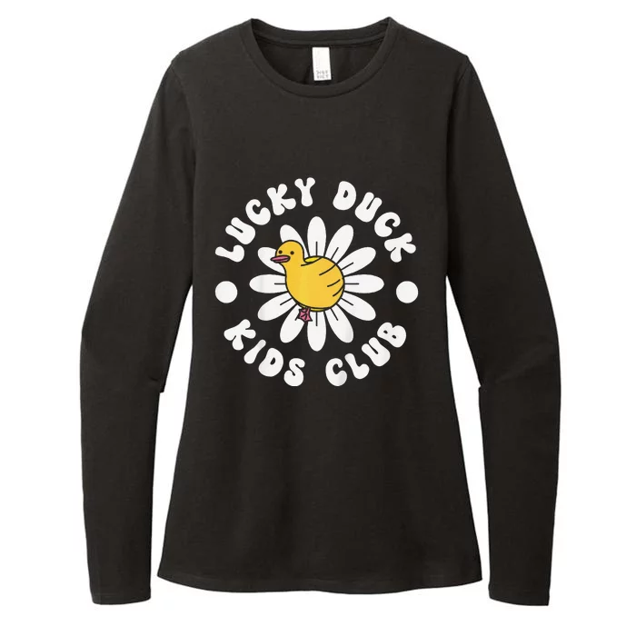 Lucky Duck Club Cute Duck 1st First Birthday Womens CVC Long Sleeve Shirt