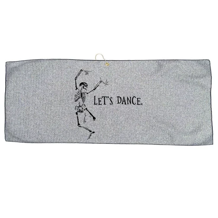 Lets Dance Dancing Skeletons Halloween Funny Gift Large Microfiber Waffle Golf Towel