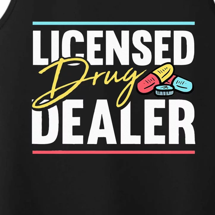 Licensed Drug Dealer Motive for a Pharmacist Performance Tank