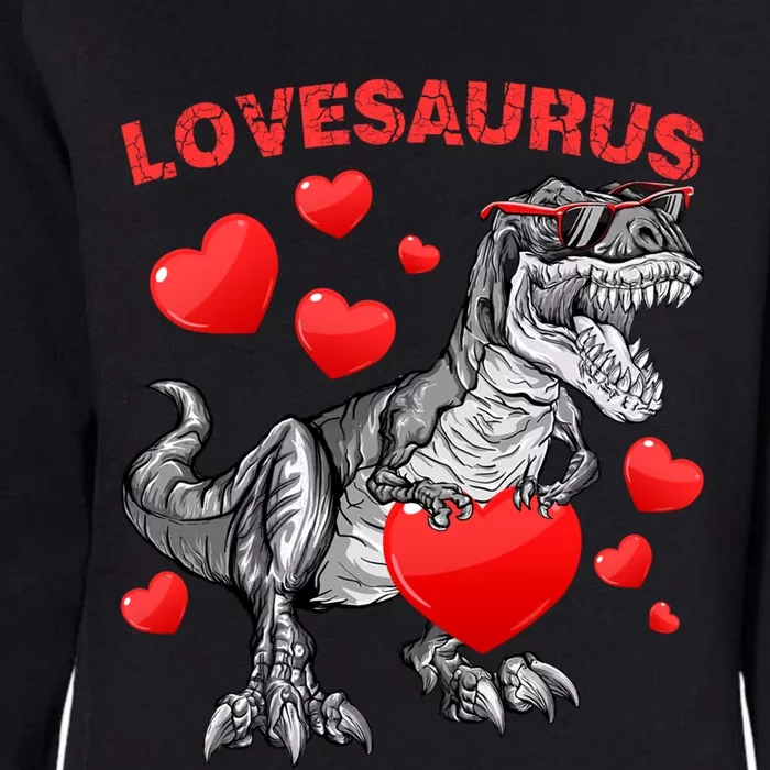 Lovesaurus Dino Dinosaur Valentines Day Gift Womens California Wash Sweatshirt