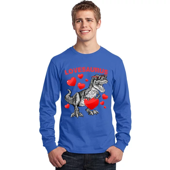 Lovesaurus Dino Dinosaur Valentines Day Gift Tall Long Sleeve T-Shirt