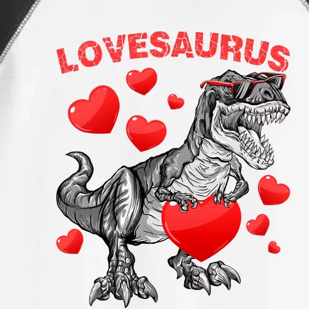 Lovesaurus Dino Dinosaur Valentines Day Gift Toddler Fine Jersey T-Shirt