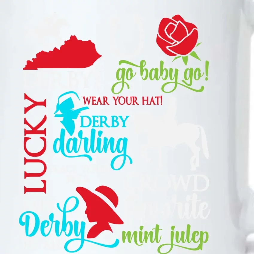 Lucky Derby Darling Horse Race Horsing Black Color Changing Mug