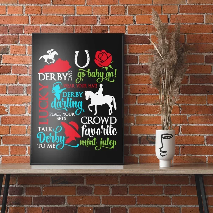 Lucky Derby Darling Horse Race Horsing Poster