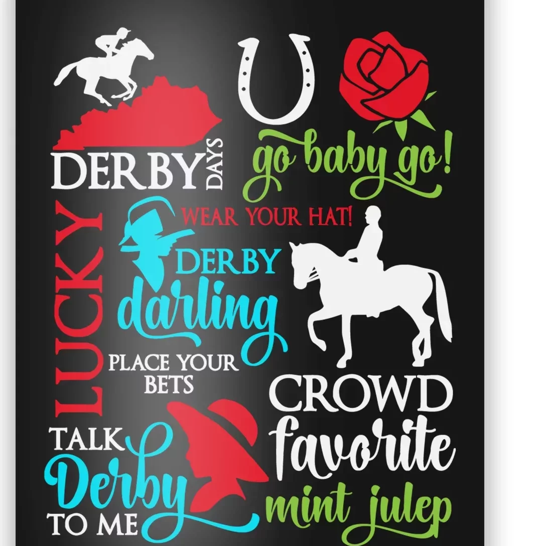 Lucky Derby Darling Horse Race Horsing Poster