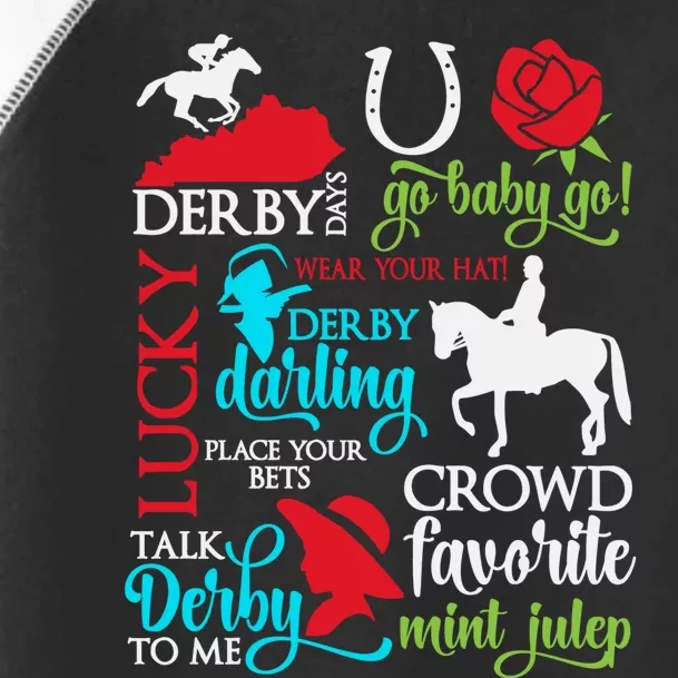 Lucky Derby Darling Horse Race Horsing Toddler Fine Jersey T-Shirt