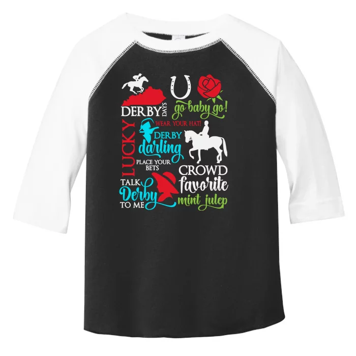 Lucky Derby Darling Horse Race Horsing Toddler Fine Jersey T-Shirt