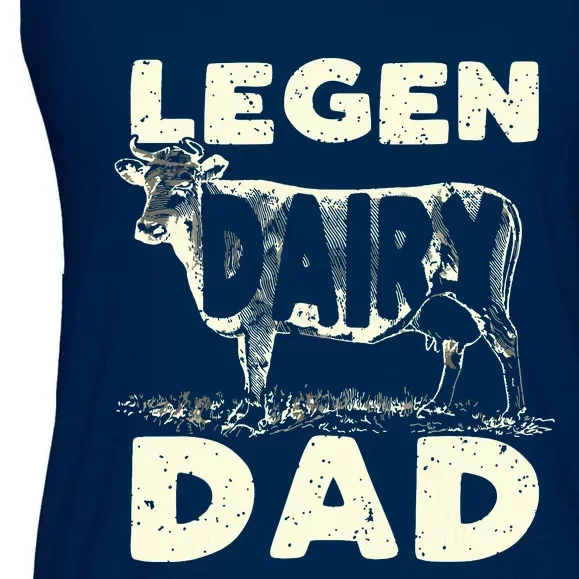 Legen Dairy Dad Cow Farmer Fathers Day For Men Ladies Essential Flowy Tank