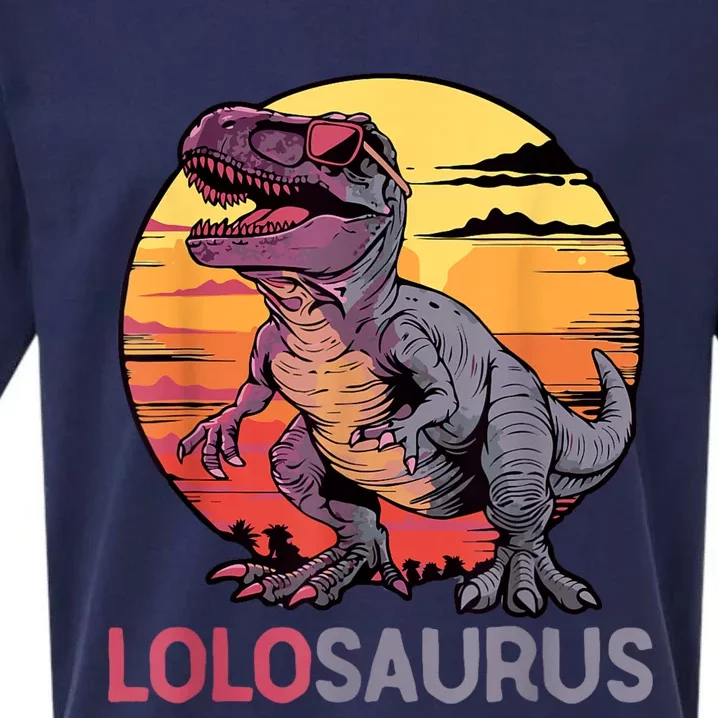 Lolosaurus Dino Dinosaur Lolosaurus Trex Funny Trex Sueded Cloud Jersey T-Shirt