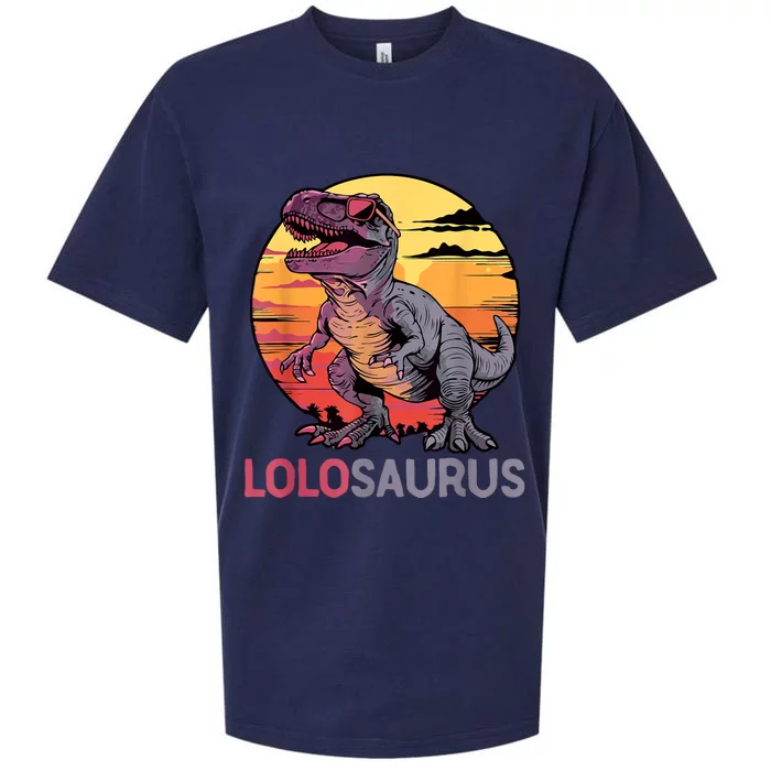 Lolosaurus Dino Dinosaur Lolosaurus Trex Funny Trex Sueded Cloud Jersey T-Shirt