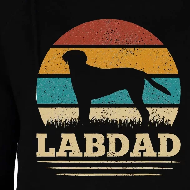 Lab Dad Dog Lovers Labrador Retriever Lab Owner Labrador Womens Funnel Neck Pullover Hood