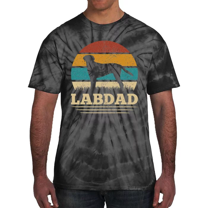 Lab Dad Dog Lovers Labrador Retriever Lab Owner Labrador Tie-Dye T-Shirt